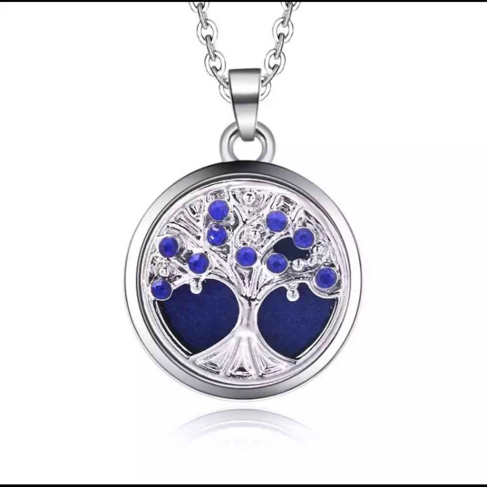 3/$30 Tree Of Life Crystal Aromatherapy Necklace